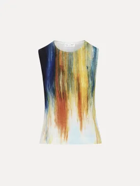 Abstract Brushstroke Printed Tank