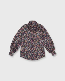 Anaya Popover Shirt in Berry Bittersweet Liberty Fabric