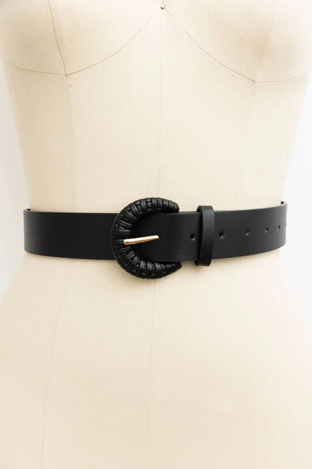 Black Woven Belt