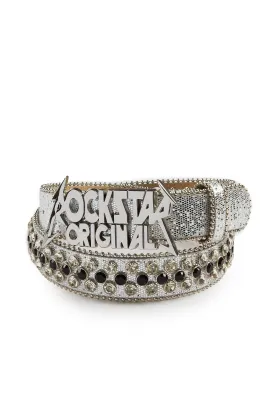 Blaze Rockstar Silver/Black Logo Belt