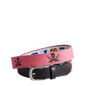 Bowsprit Belt Hurricane Red Embroidered With Calico Jack