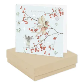 Boxed Christmas Fairy Necklace Card