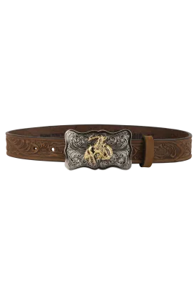 Brighton Kids Embossed Cowhide Belt