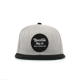 Brixton Wheeler Snapback - Light Heather Gray