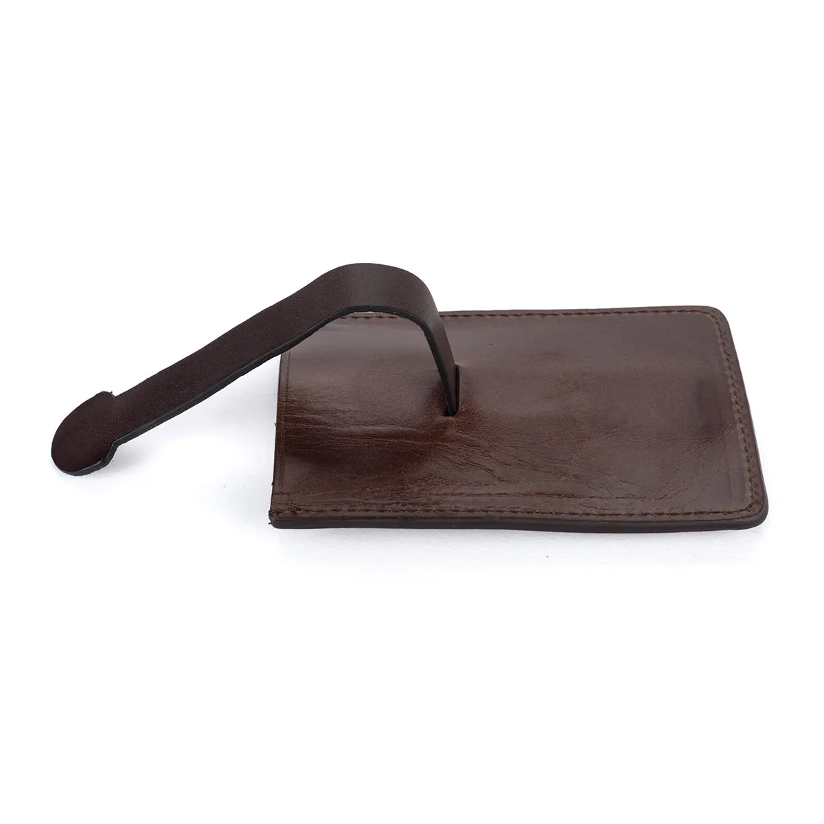 Brown Card Holder with Clip