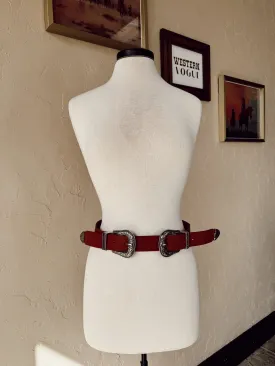 Double Buckle Belt in Brown