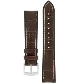 Hirsch GEORGE Alligator Embossed Performance Watch Strap